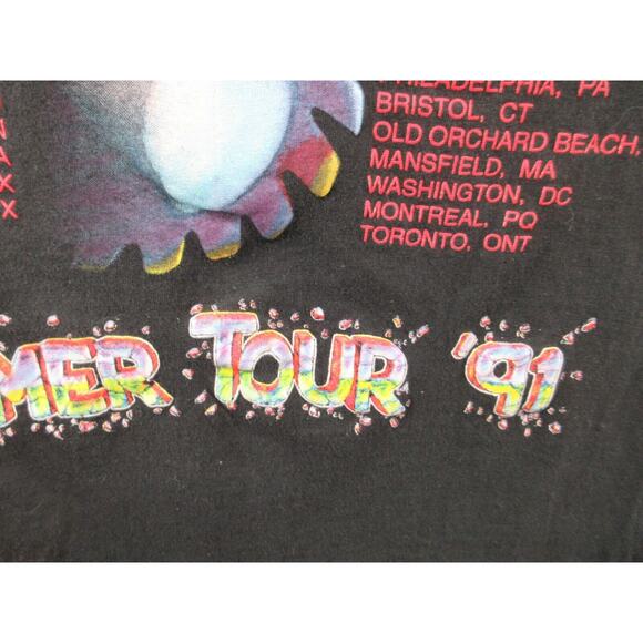Vintage 1990 JUDAS PRIEST Painkiller World Tour Concert Medium T-Shirt HANDTEX - Picture 13 of 13